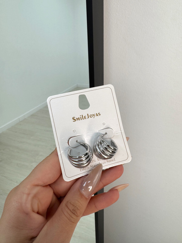 PENDIENTES MULTIPLE PLATA